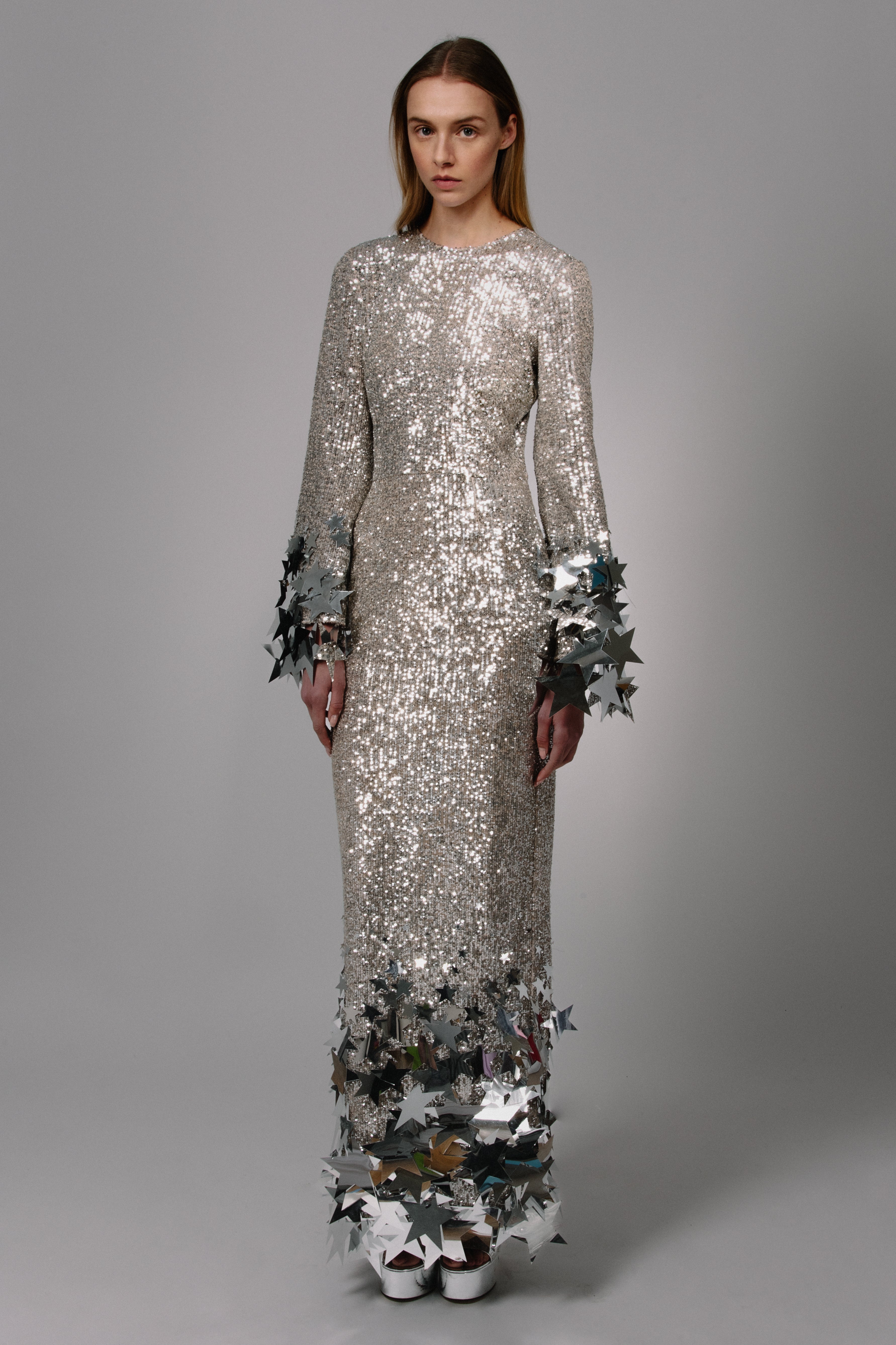 Growing Star Long Sleeve Gown
