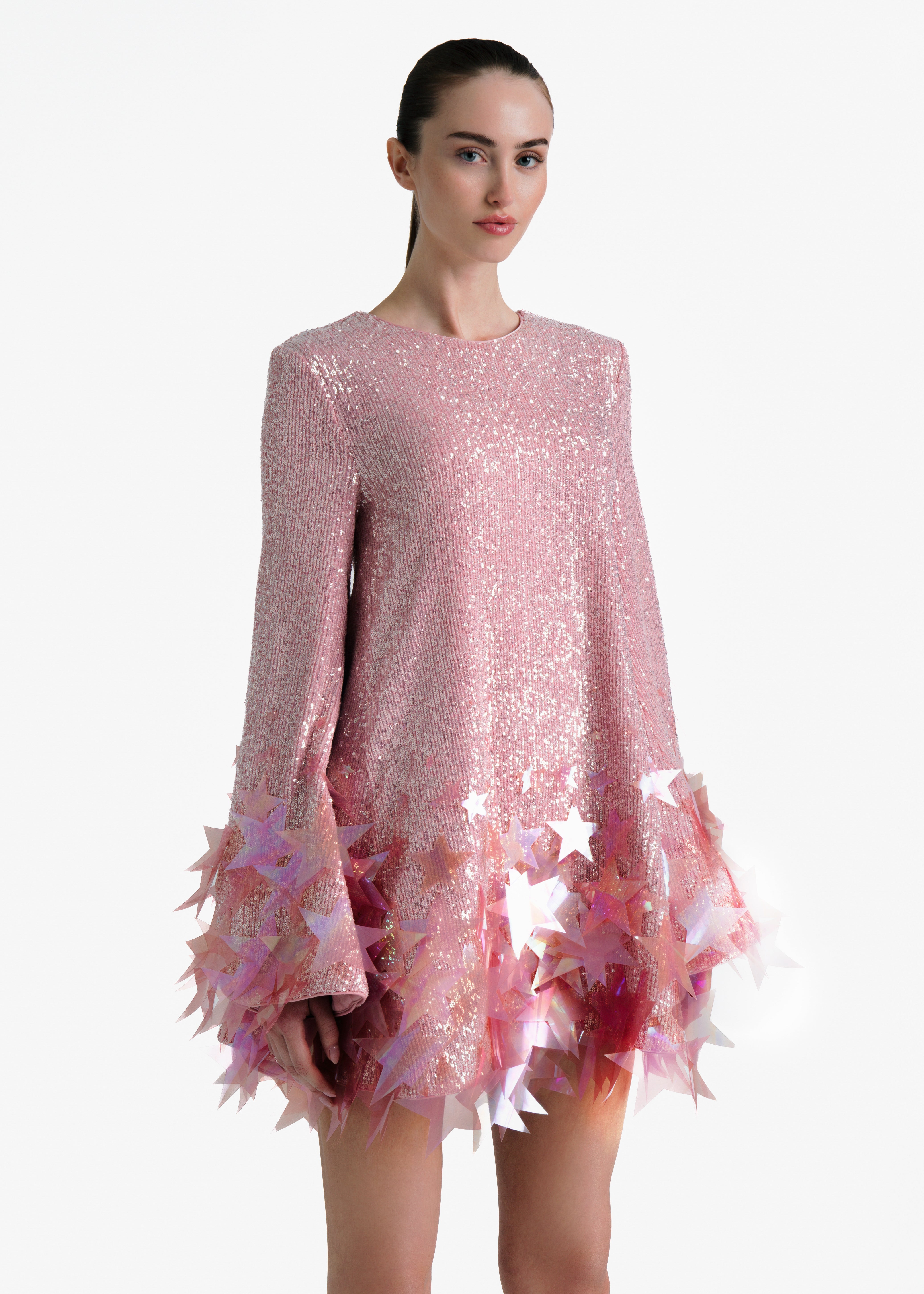 Pink Growing Star Shift Dress