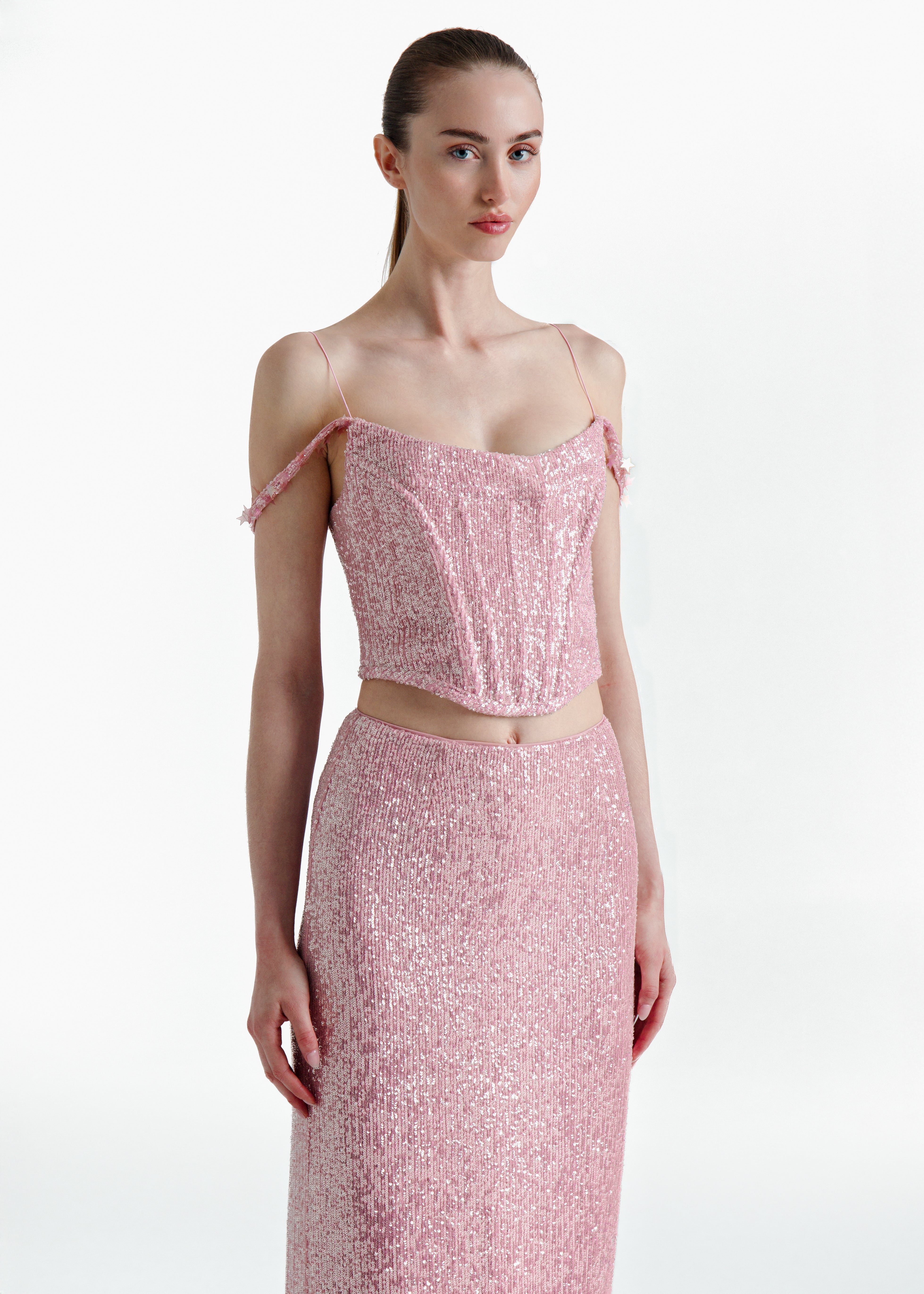 Pink Growing Star Corset Top