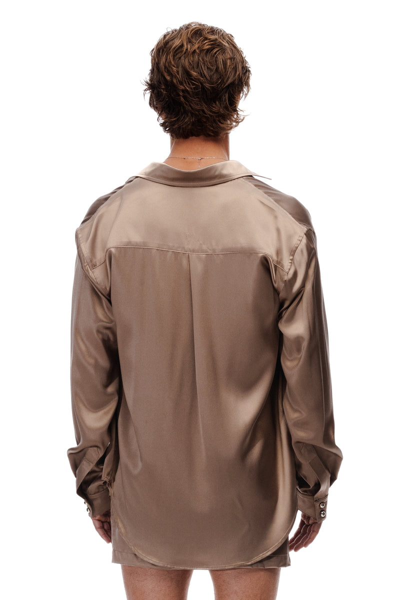 Silk Button Down Shirt