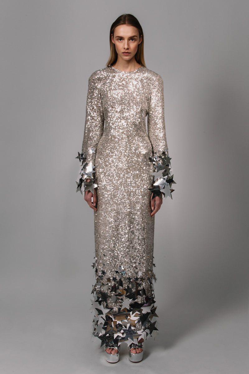 Growing Star Long Sleeve Gown
