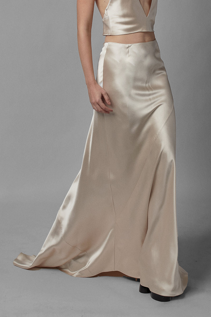Silk Maxi Skirt